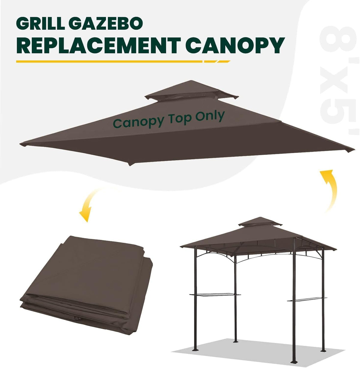 OLILAWN weather protection showcasing dry cooking area during rain shower