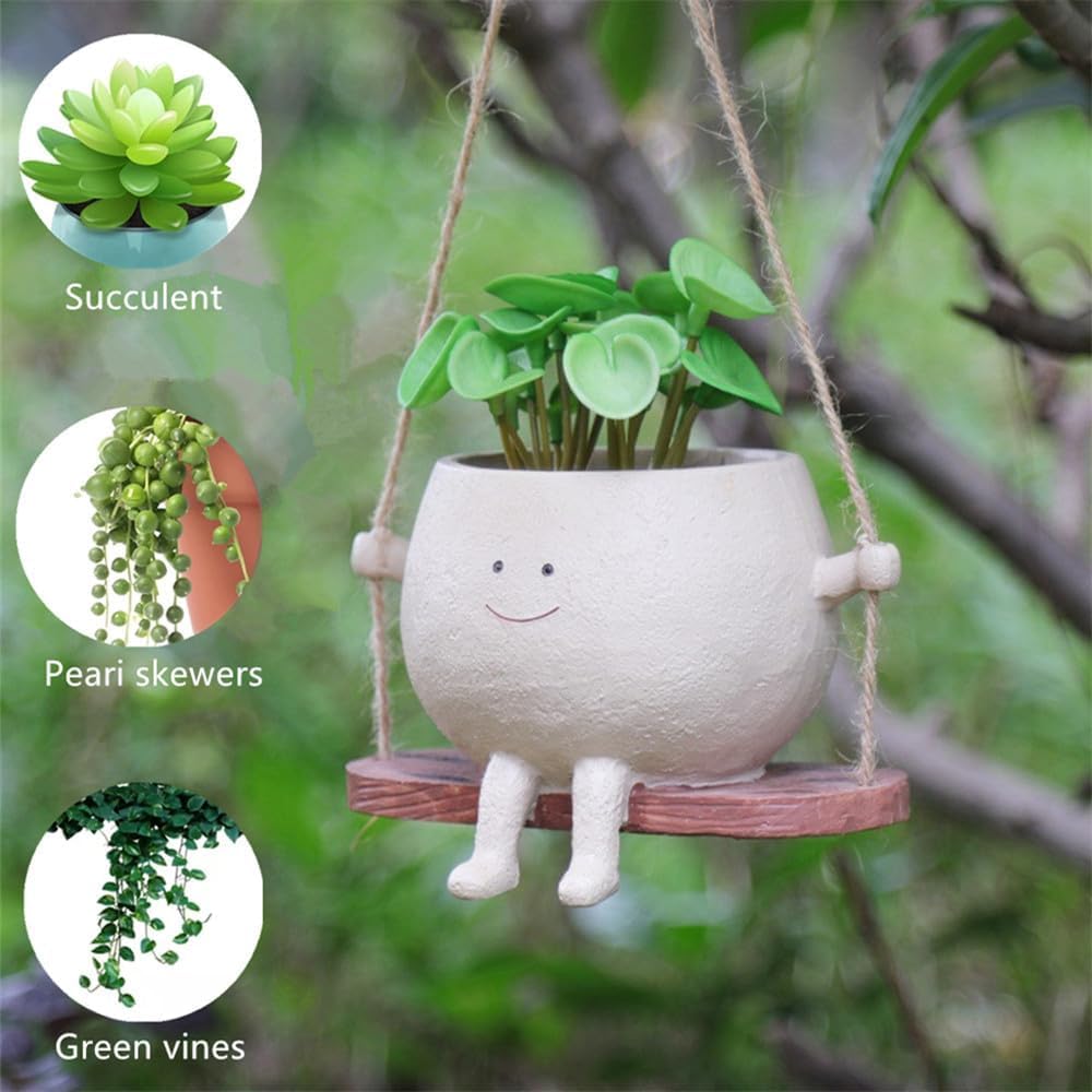 OLINLIFE great gift idea for plant lovers with a cute swinging design.