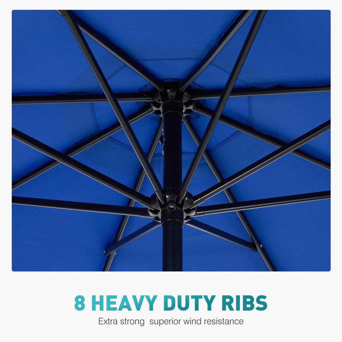 OLIXIS versatile outdoor umbrella adapts from poolside to terrace for flexible shade.