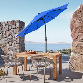 OLIXIS waterproof UV-fabric blue area blocks sun while staying weather-ready.