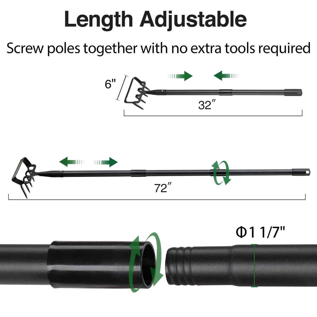 Oliynedy stainless steel handle adds durable weight
