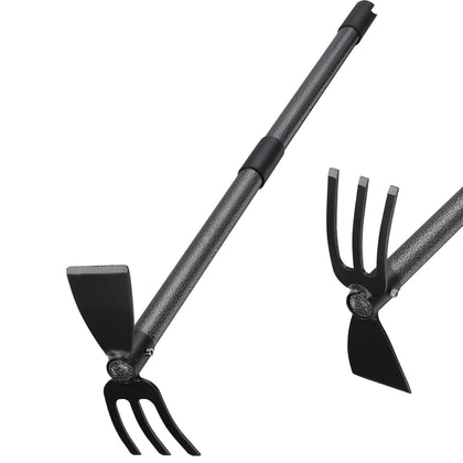 Oliynedy hoe-cultivator combo used together for effective weeding and soil prep.