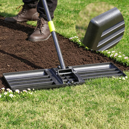Oliynedy lawn leveling rake ground-plate 26x10 for fast soil leveling.