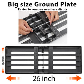 Oliynedy lawn leveling rake thick steel plate delivers sturdy leveling.