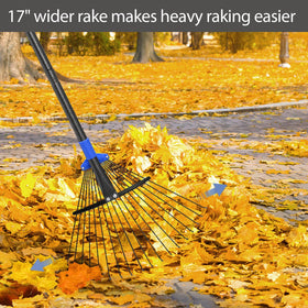 Oliynedy rake head expands 8 to 17 inches for narrow gaps.