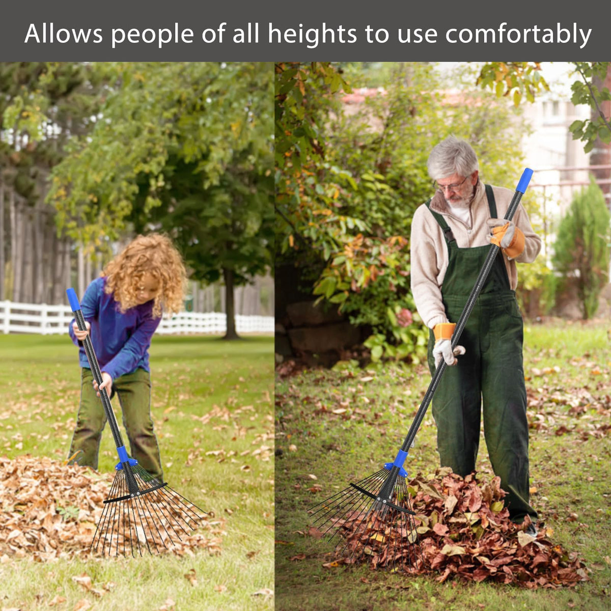 Oliynedy rake handles pine needles and leaf debris effectively.