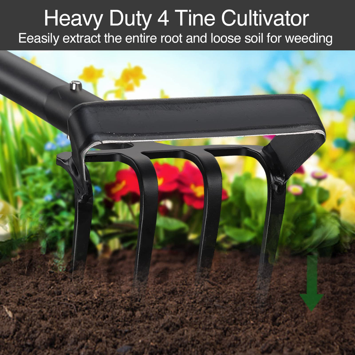 Oliynedy stirrup hoe in action lifting surface weeds