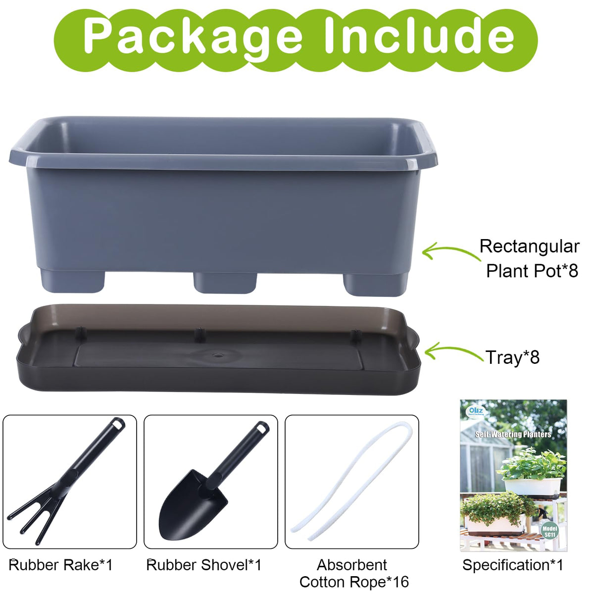 Oliz durable window box planter designed for sun and wind