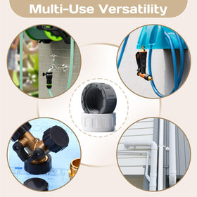 OLLBIT close-up of 3/4 in BSPT female-thread cap detail.