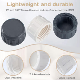 OLLBIT durable PVC cap built for outdoor irrigation and weather resistance.
