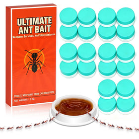 Olougda 20-pack ant gel bait enabling colony elimination via transfer to the nest