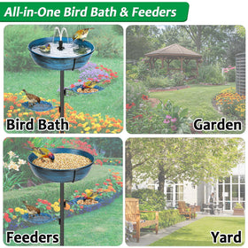 Olpchee bird bath easy-clean basin with smooth surface