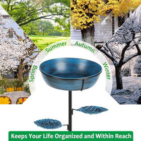Olpchee garden bird bath water feature-ready option for a fountain