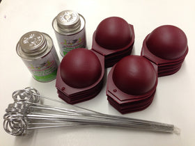 Olson Disposable Apple Maggot Trap Kit: 25 red apples for orchard monitoring.