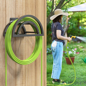 OLV arch-design hose holder reduces hose kinking and tangling.