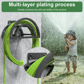 OLV easy-assembly hose holder with clear installation guide.