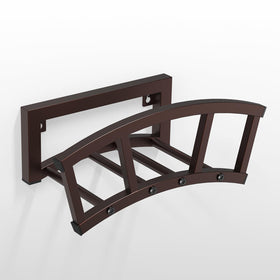 OLV garden hose holder wall-mounted bronze for durable outdoor hose storage.