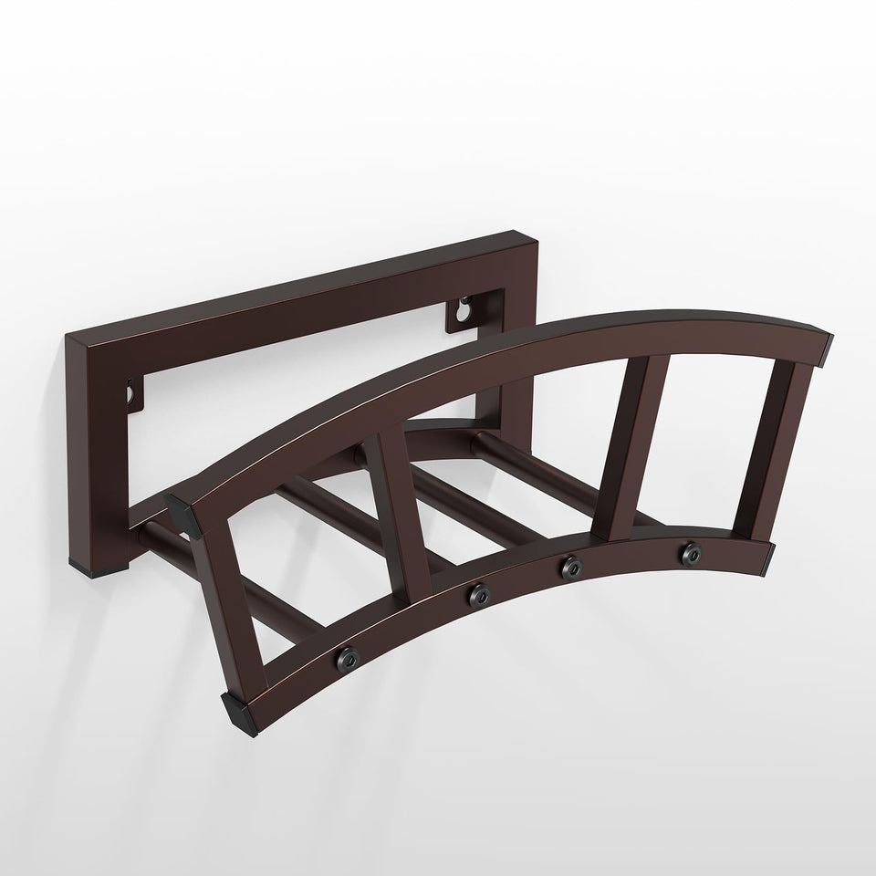 OLV garden hose holder wall-mounted bronze for durable outdoor hose storage.