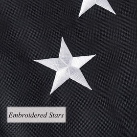 OLYNIK flag heavy stitching ensures durable flight in wind.