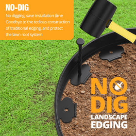 O-Maraco anchoring spikes secure edging for durable garden boundaries.