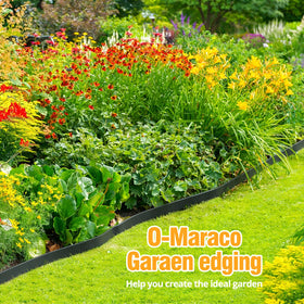 O-Maraco no-dig installation shows quick, soil-friendly border setup.