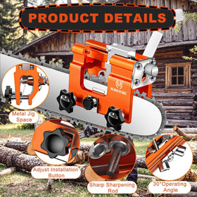 OMCCHK sharpener bag and accessories keep parts organized and portable