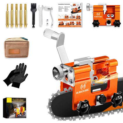 OMCCHK universal chainsaw sharpener jig for 4-22 inch chains improves sharpening accuracy