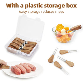 OMGOD storage box keeps corn cob holders organized and mess-free.