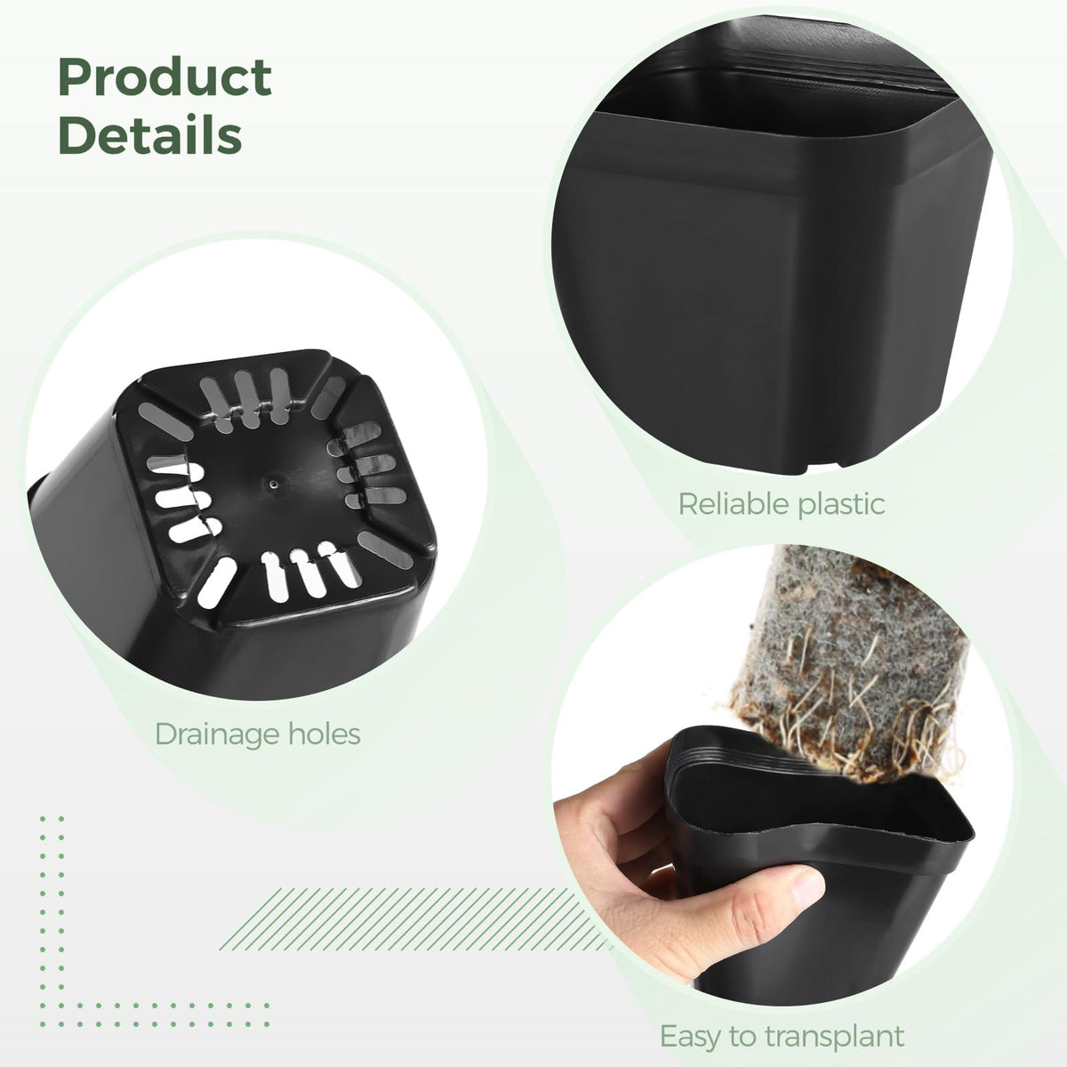 OMISTAR succulent propagation pots provide ideal space for baby plants