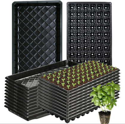 Omitgoter 72-cell seed tray with black finish for efficient germination.
