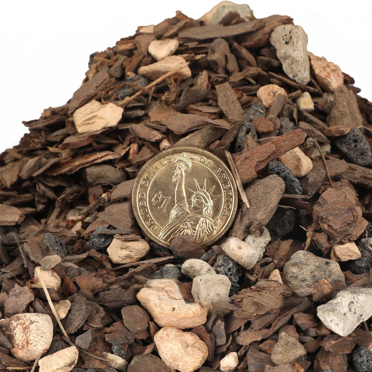 Omitgoter Bonsai Soil Mix in a pot ready for immediate repotting.