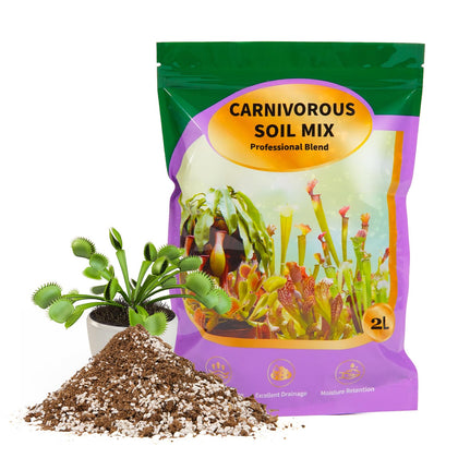 Omitgoter carnivorous soil mix packaging for easy potting and setup
