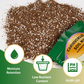 Omitgoter carnivorous soil mix perlite component for improved drainage