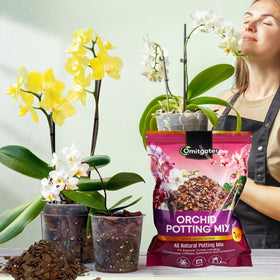 Omitgoter orchid drainage mix promotes balanced moisture for sturdy roots