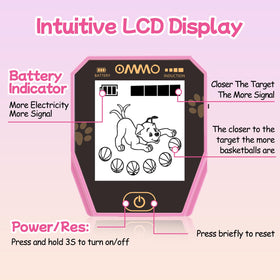 OMMO metal detector puppy LCD display engages children during treasure hunts