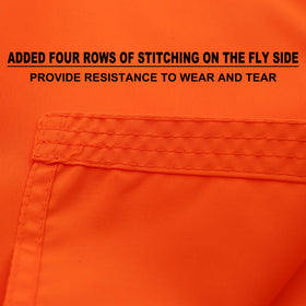 Omnisexual four-row stitching flag improves durability against wind.