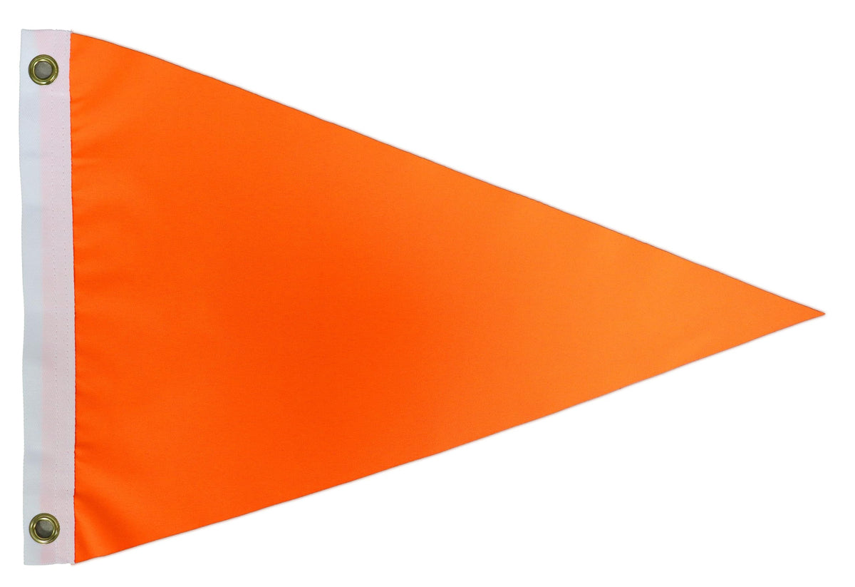 Omnisexual heavy-duty orange safety flag, 12x18 inches, high visibility for outdoor use