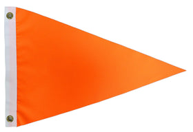Omnisexual heavy-duty orange safety flag, 12x18 inches, high visibility for outdoor use