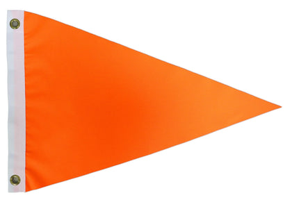 Omnisexual heavy-duty orange safety flag, 12x18 inches, high visibility for outdoor use