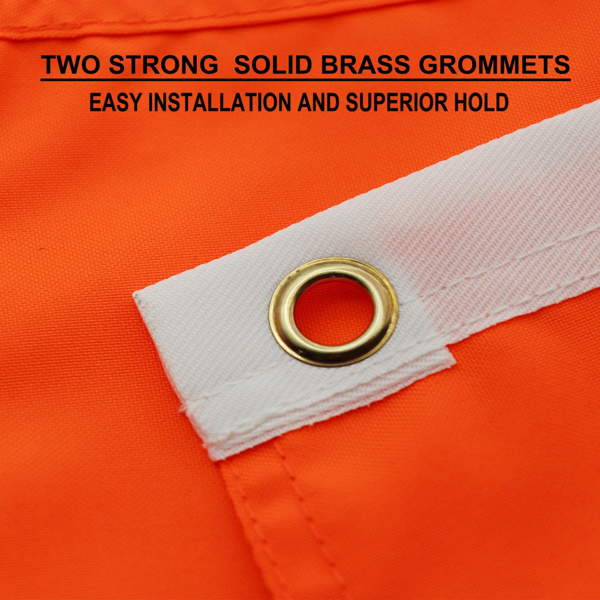 Omnisexual nylon flag material withstands weather while keeping vivid color.