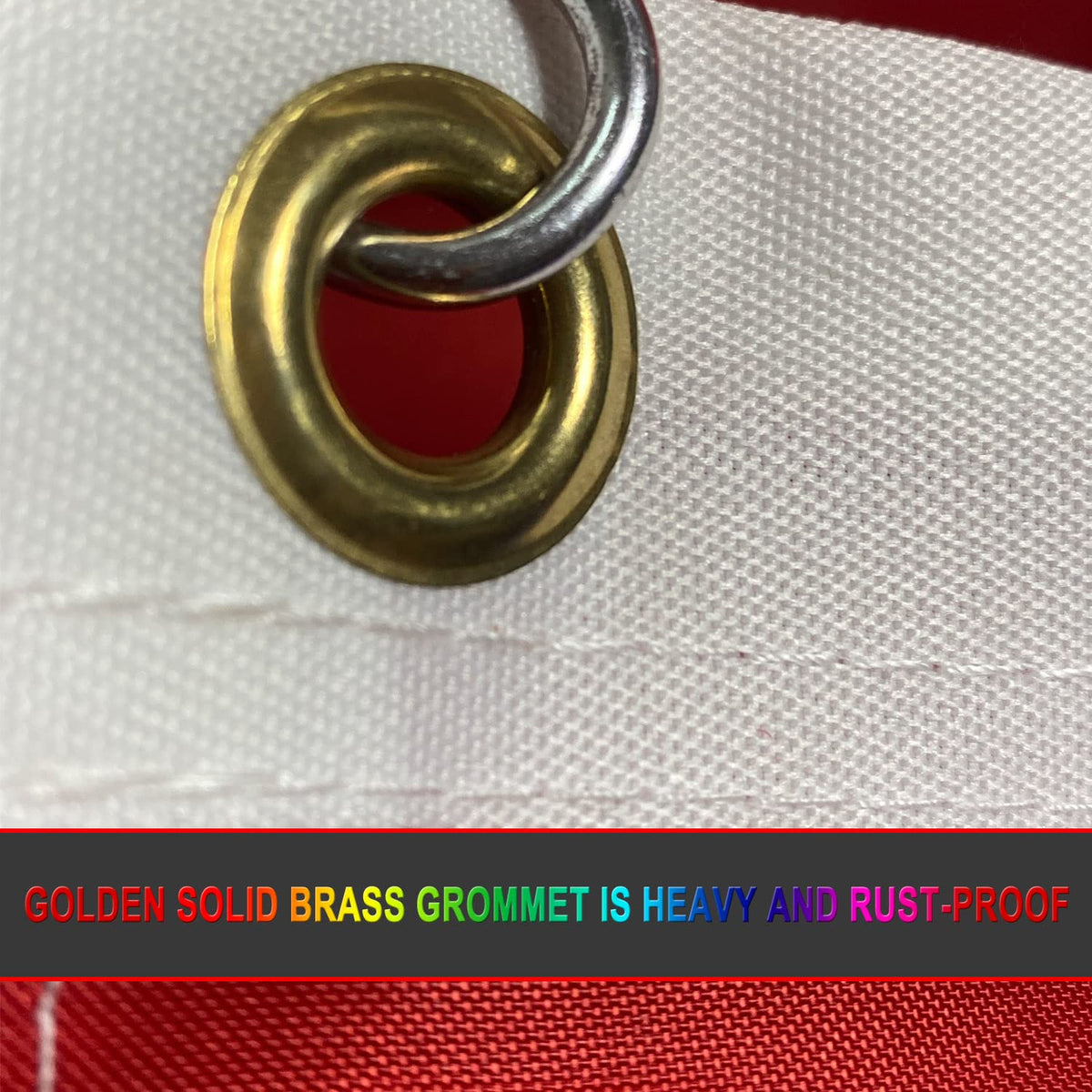 Omnisexual Oxford nylon 210D flag designed for outdoor use and weather resistance.