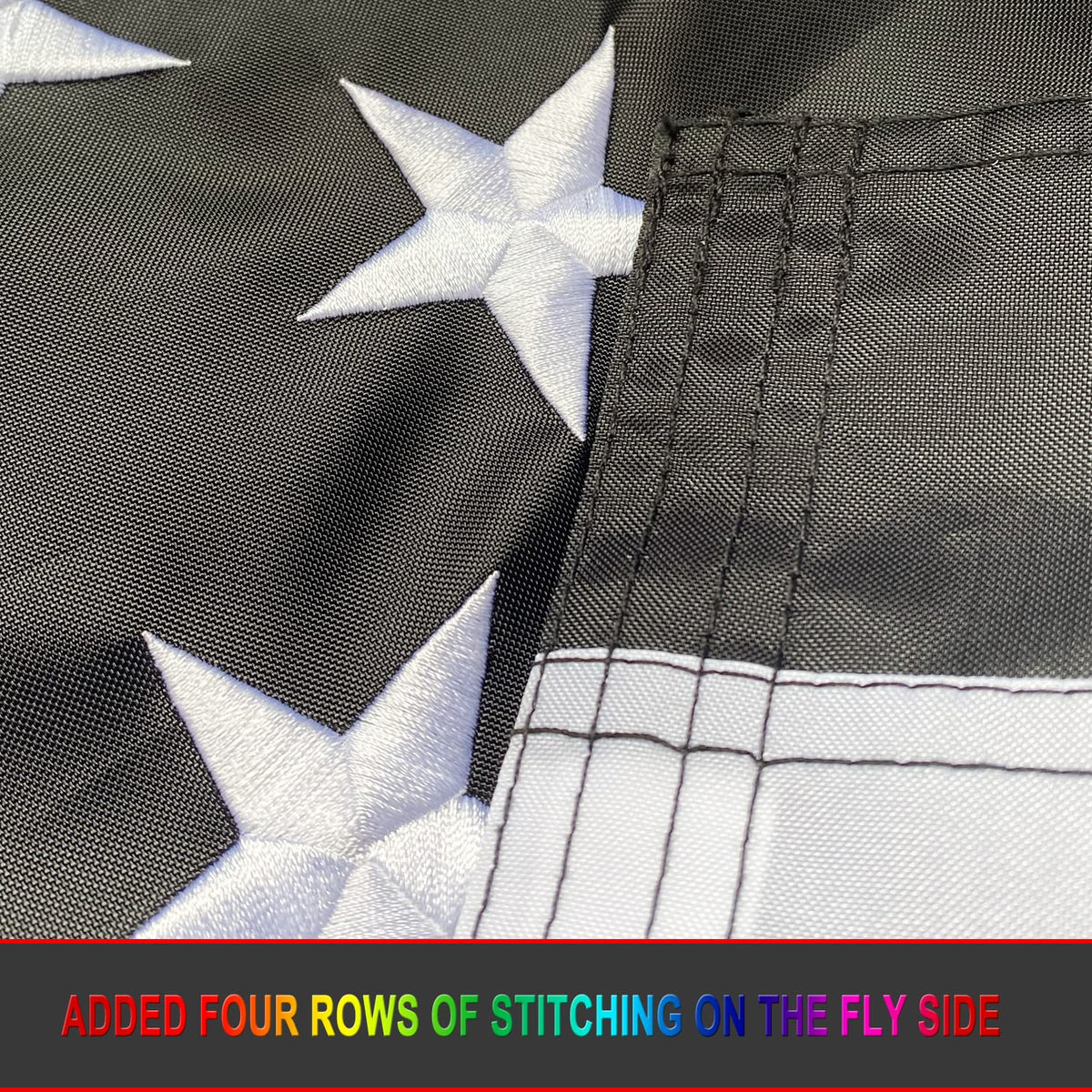 Omnisexual flag with rust-proof brass grommet for reliable outdoor use.