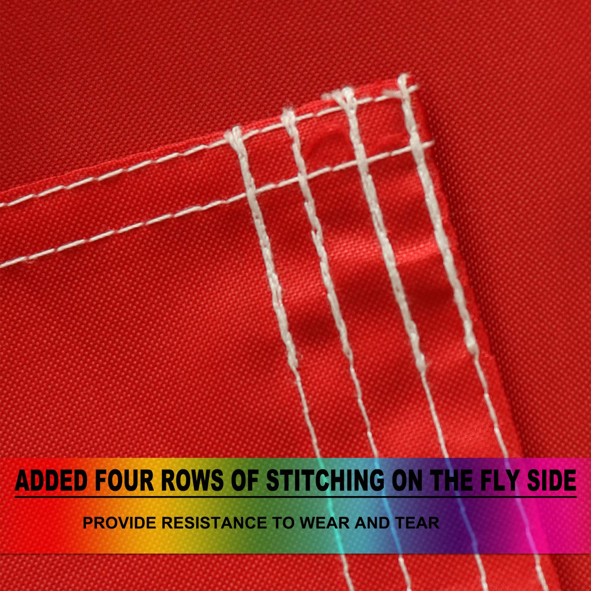 Omnisexual vivid nylon finish provides a rich appearance with weather durability.