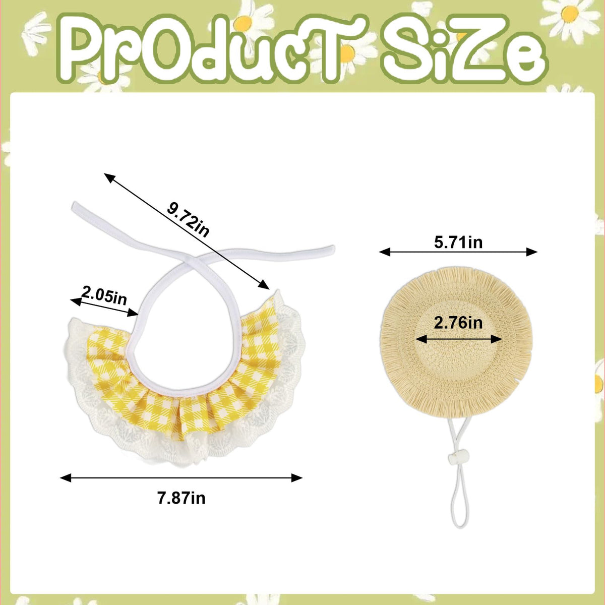 On-Airstore yellow gingham bib brightens garden decor.
