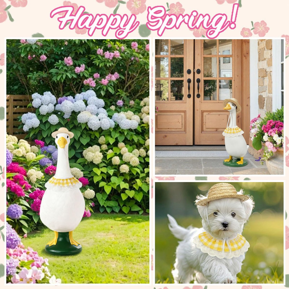 Durable fabric suits spring and summer outdoor displays.