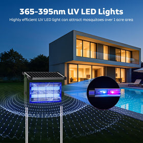OnBeam bug zapper covers up to one acre for wide outdoor protection.