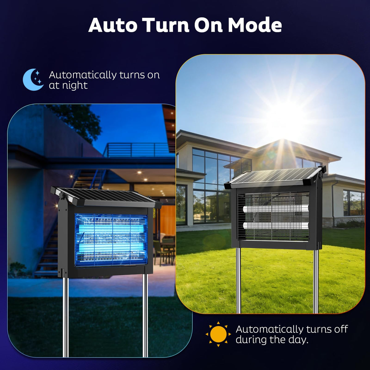OnBeam solar USB dual charging keeps pest control ready anywhere.