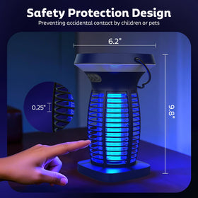 OnBeam bug zapper outdoor dusk to dawn sensor activates automatically