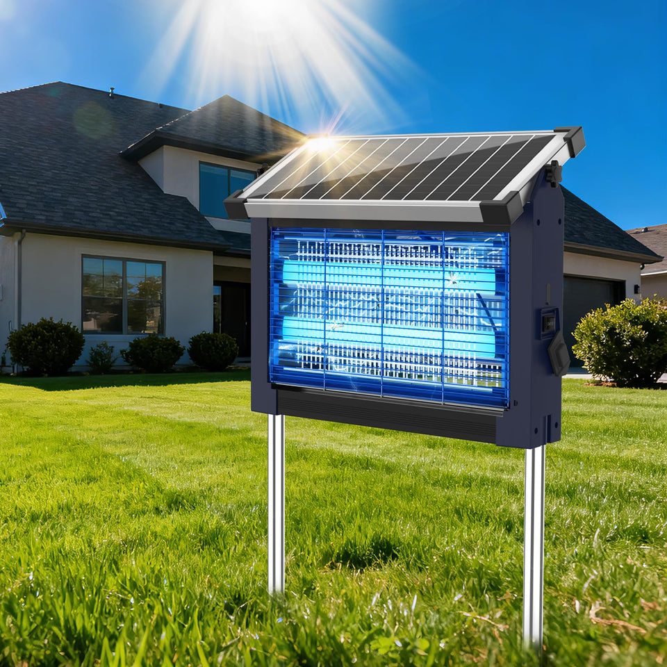 OnBeam Solar Bug Zapper Outdoor front view for effective backyard pest control