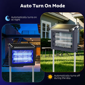 OnBeam Solar Bug Zapper Outdoor in-use on patio for dusk protection